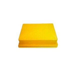 Vintage Tupperware, harvest gold sheet pan carrier